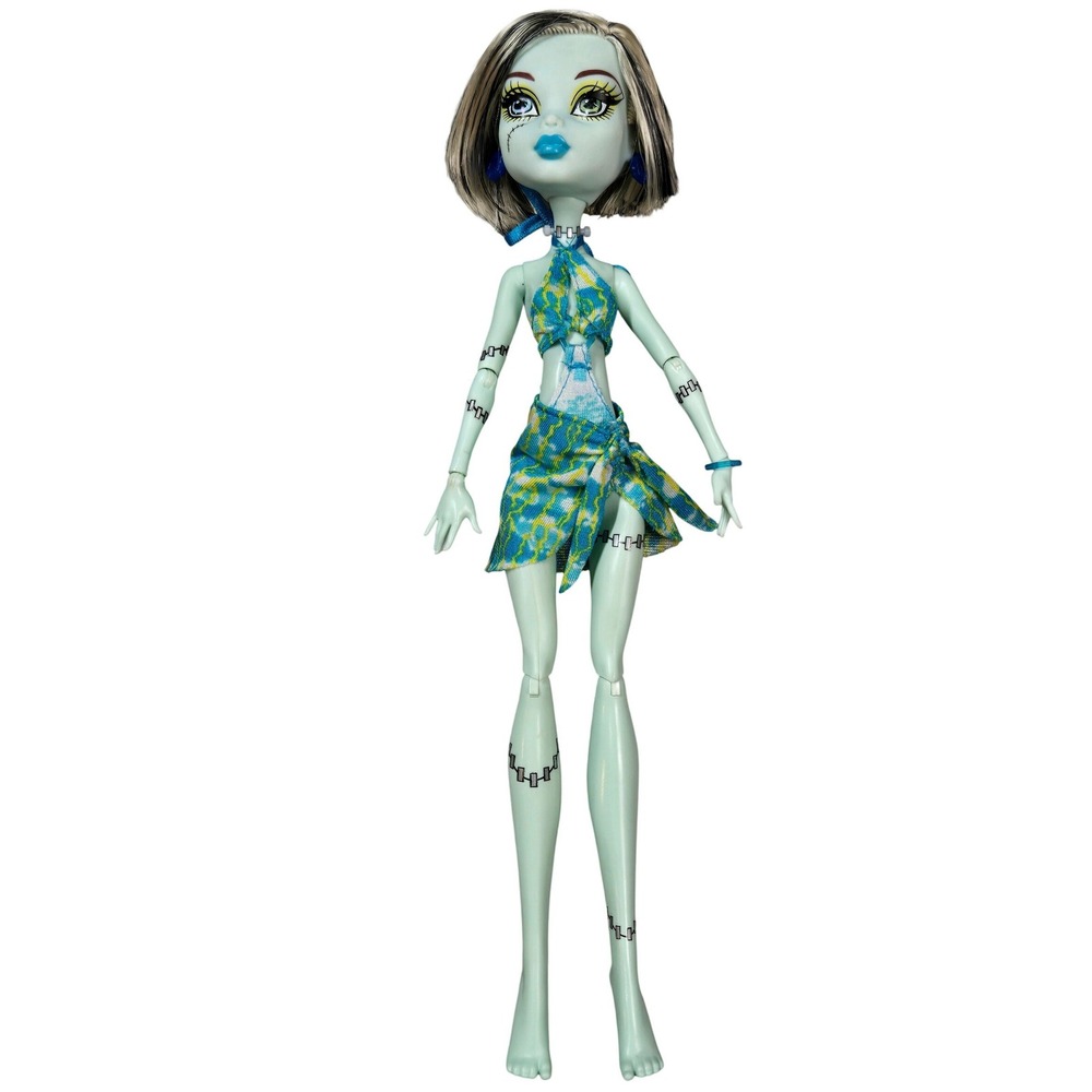 Monster High Frankie Stein Skull Shores Doll Swimsuit Sarong Mattel